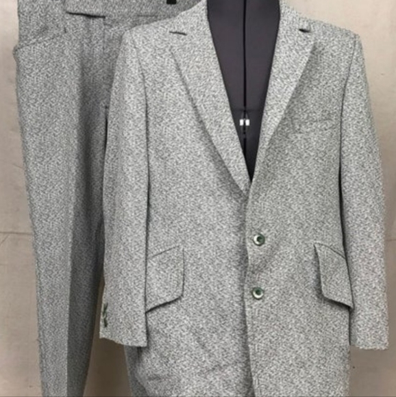 70'S Vintage Tailorcraft Suit - Picture 3 of 9